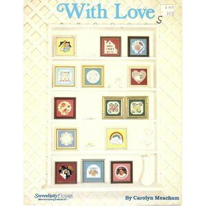 With Love Serendipity Designs Mini Counted Cross Stitch Patterns 1985